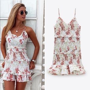 Zara Printed Mini Dress